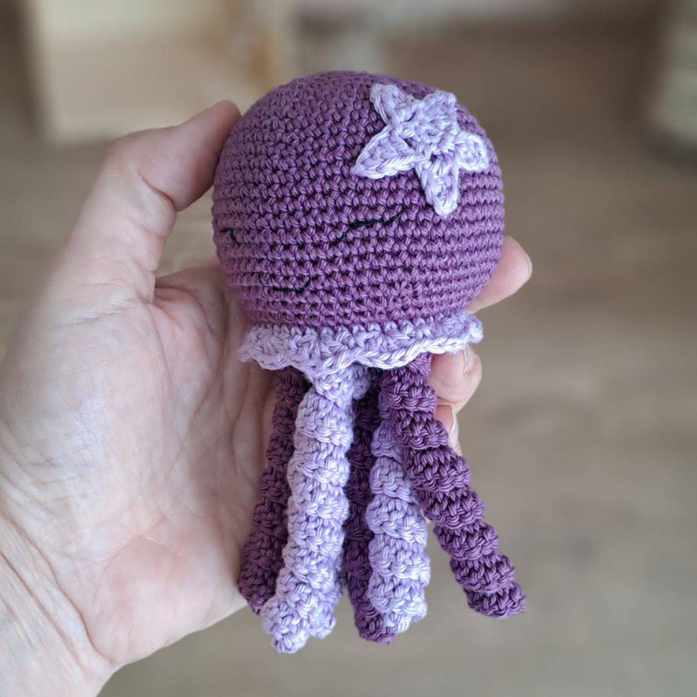 Alma — doudou pieuvre coloris Violet / Parme