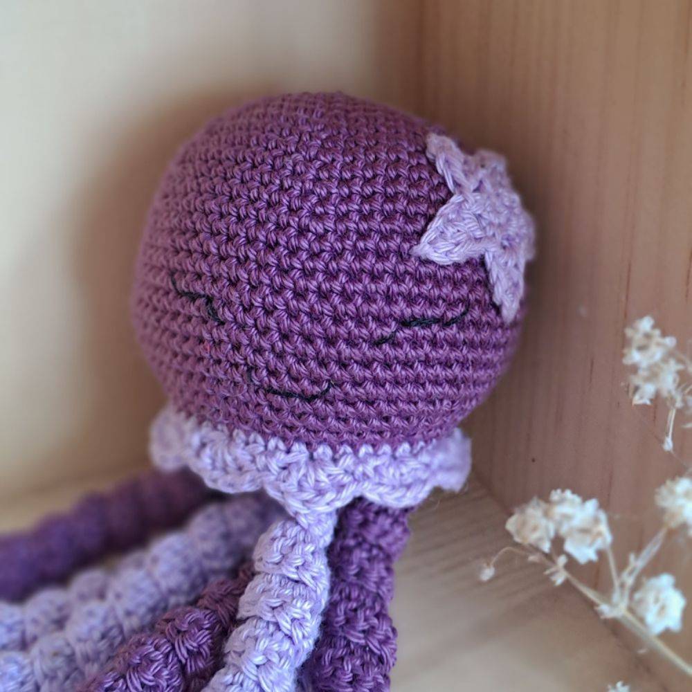 Alma — doudou pieuvre coloris Violet / Parme – Image 3