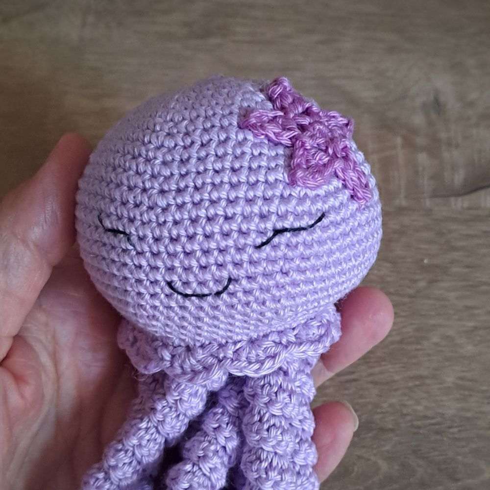 Alma — doudou pieuvre coloris Lilas / Azalée – Image 4