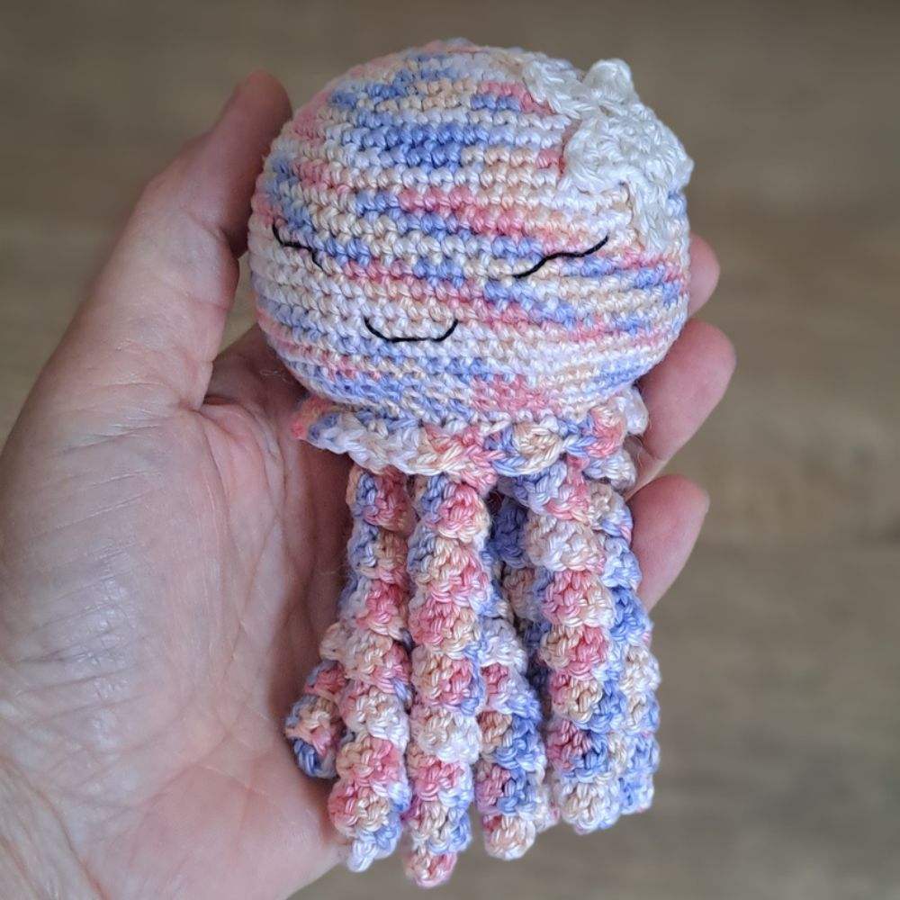 Alma — doudou pieuvre coloris Pastel multicolore – Image 4