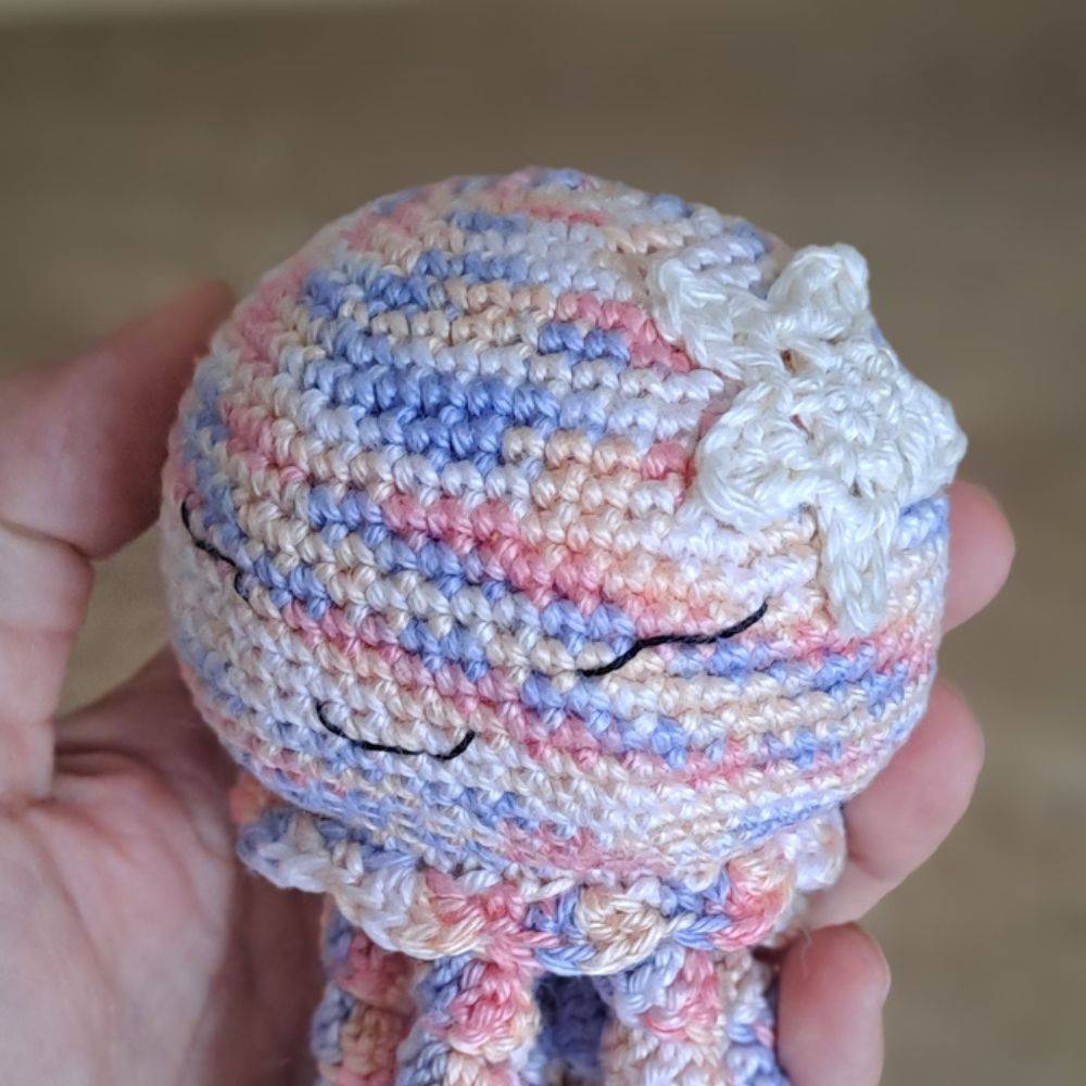 Alma — doudou pieuvre coloris Pastel multicolore – Image 2